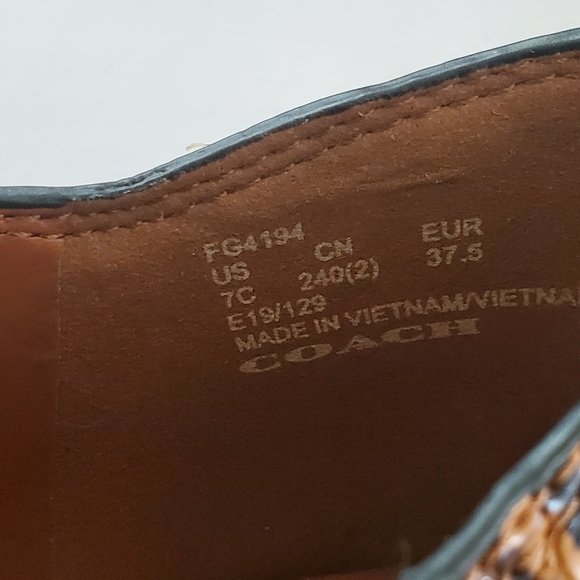 Coach Perri PTE Bootie Leather Heel Boot Size 7 C FG4194 - Picture 9 of 9